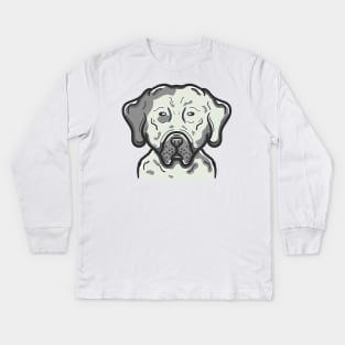 Cute Catahoula Dog Kids Long Sleeve T-Shirt